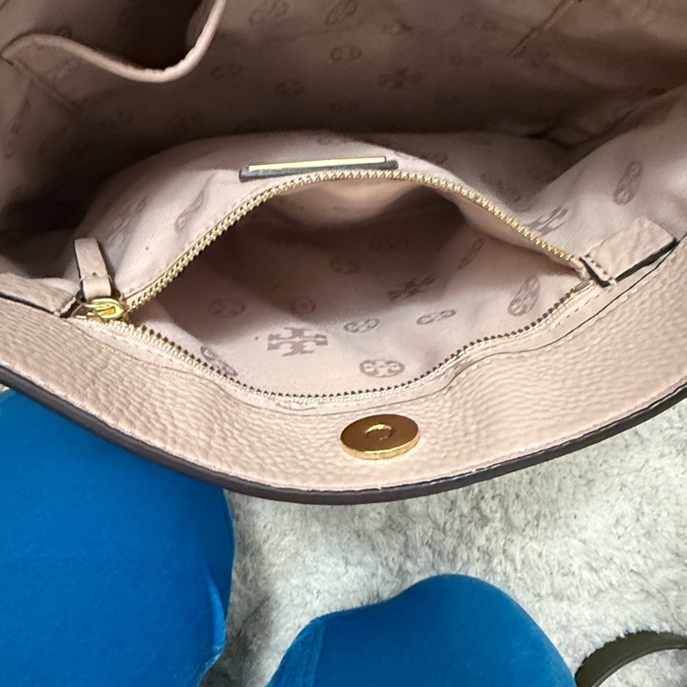 Tory Burch Pink Leather Ella Chain Tote - Picture 8 of 12